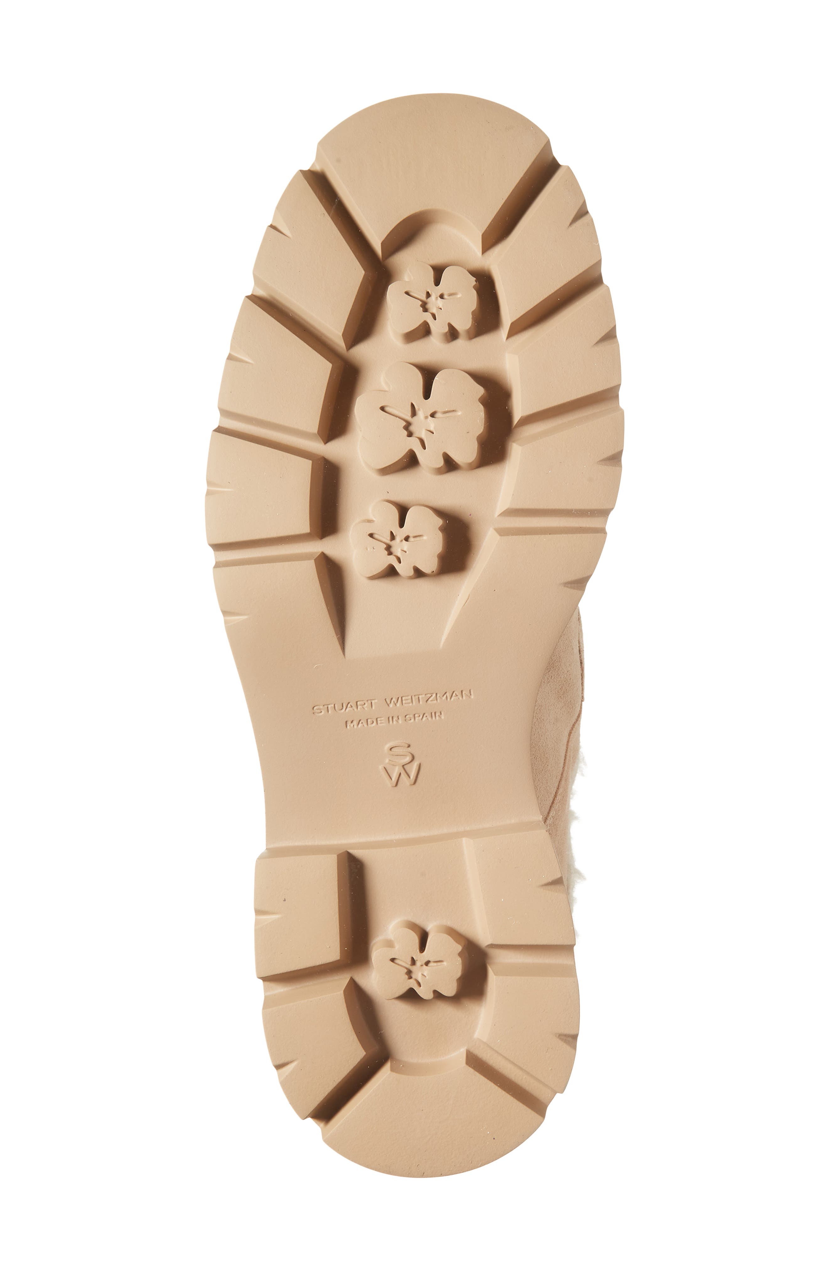 Stuart Weitzman Benni Genuine Shearling Mule, Alternate, color, Adobe/ Vanilla