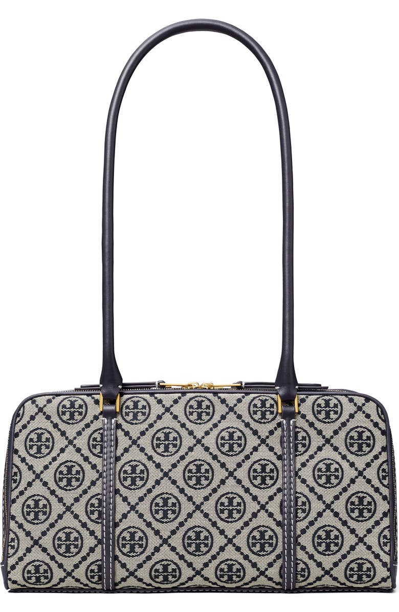 Tory Burch T Monogram Small Marshmallow Leather Satchel, Main, color,