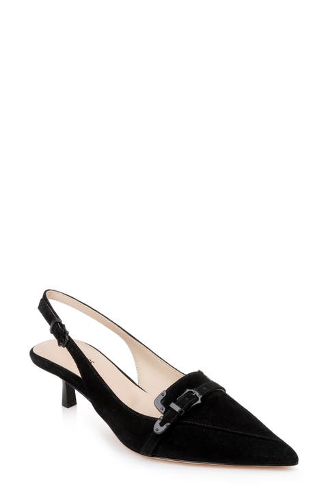 Brigitte Slingback Kitten Heel Pump (Women)