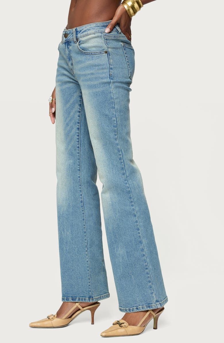 EDIKTED Jenni Flared Jeans, Alternate, color, Blue-Washed