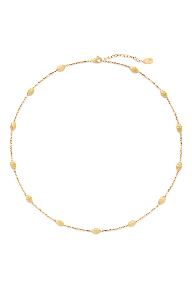 Siviglia Station Necklace, Main, color, 18K GOLD