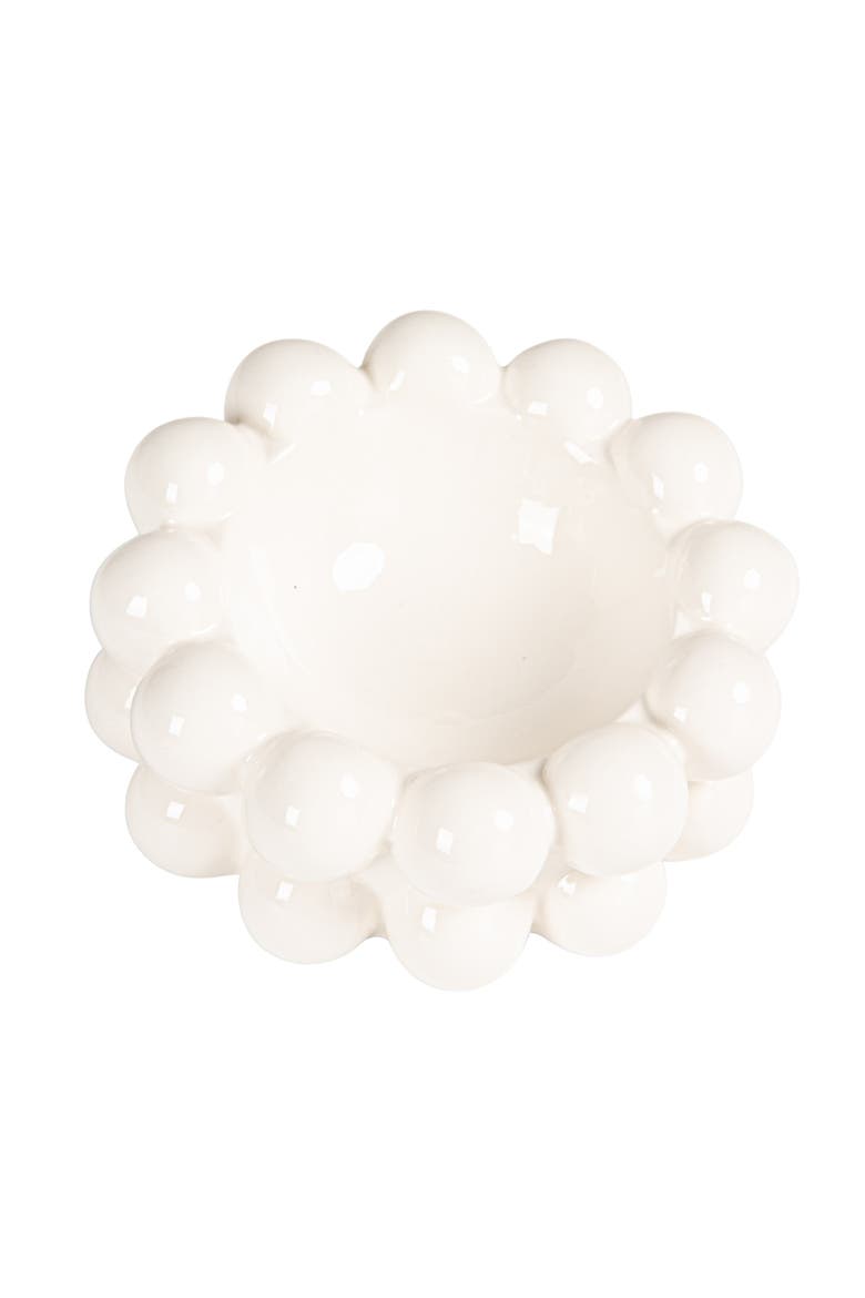 Bowl with Raised Dots, Main, color, White