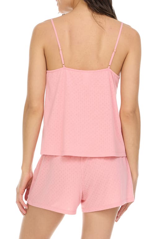 Flora By Flora Nikrooz Brittany Short Pointelle Knit Pajamas In Pink