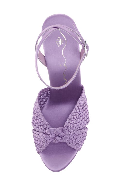 Nina Empire Ankle Strap Sandal In Wisteria