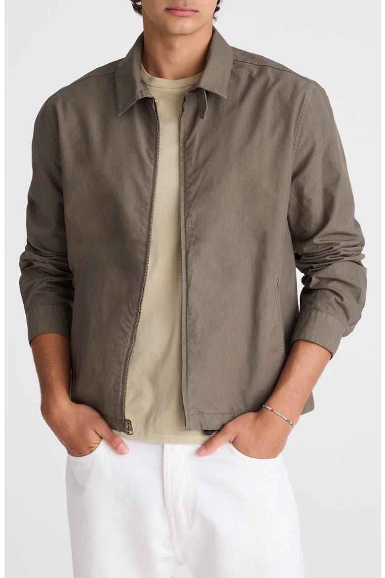 Full Zip Cotton Twill Jacket, Main, color, CAPERS