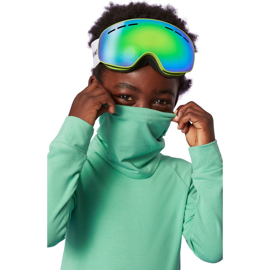 Shop Roarsome Kid's Neck Warmer In Green