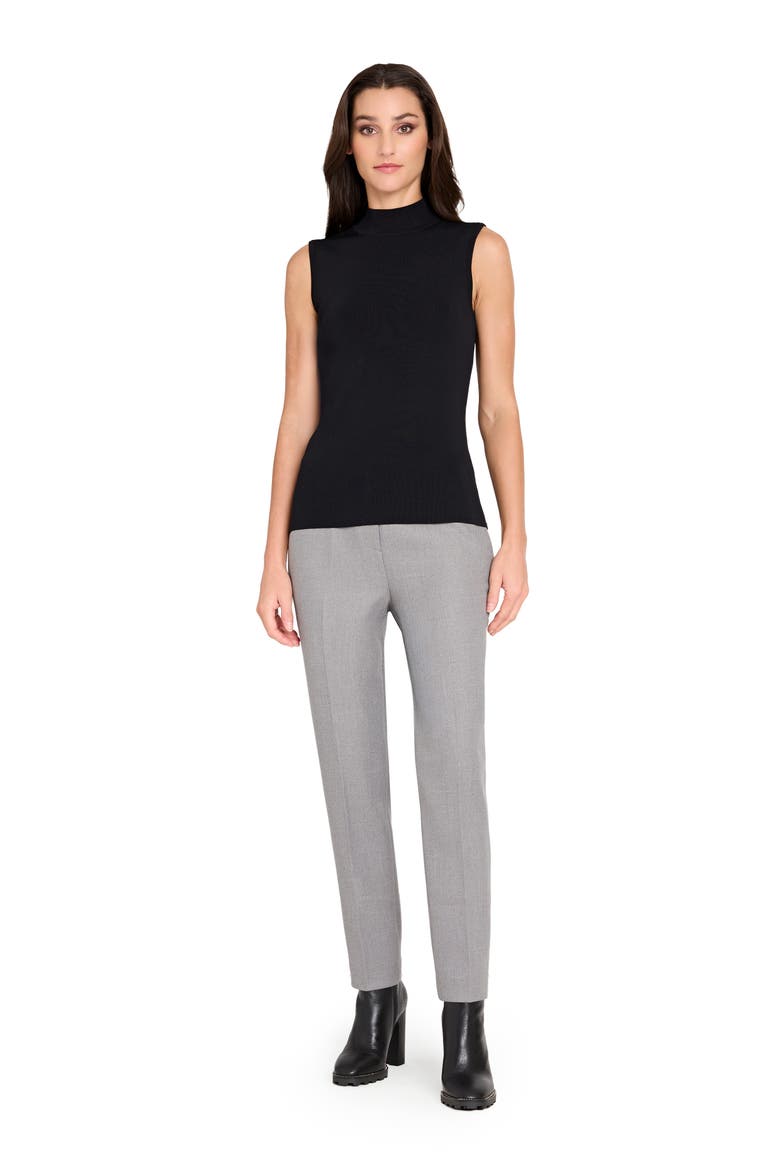 Herringbone Cigarette Pants, Alternate, color, HEATHER GREY