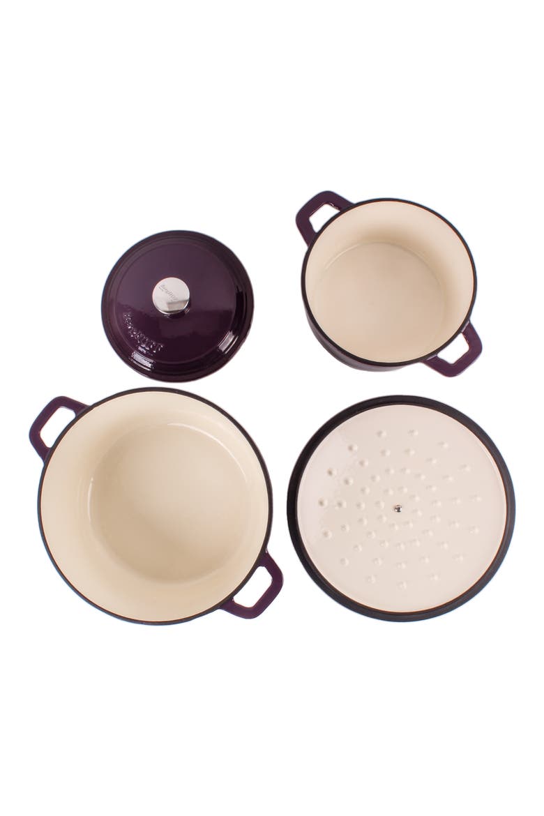 Neo 4-Piece Cast Iron Set, Alternate, color, PURPLE