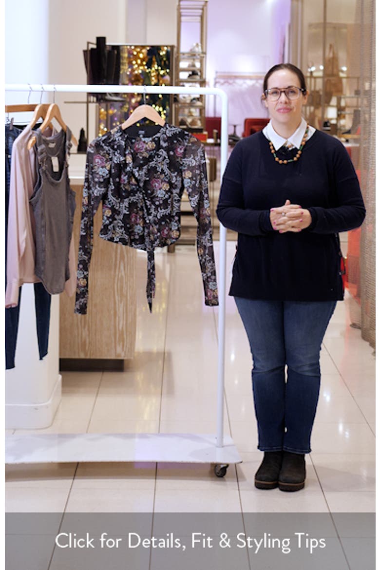 Chaya Floral Asymmetric Cutout Top video