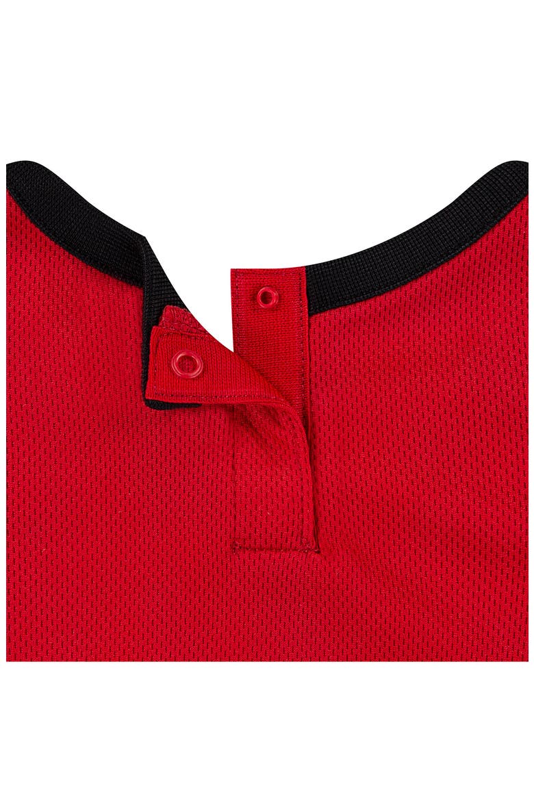 Jumpman 23 Jersey Romper, Alternate, color, GYM RED