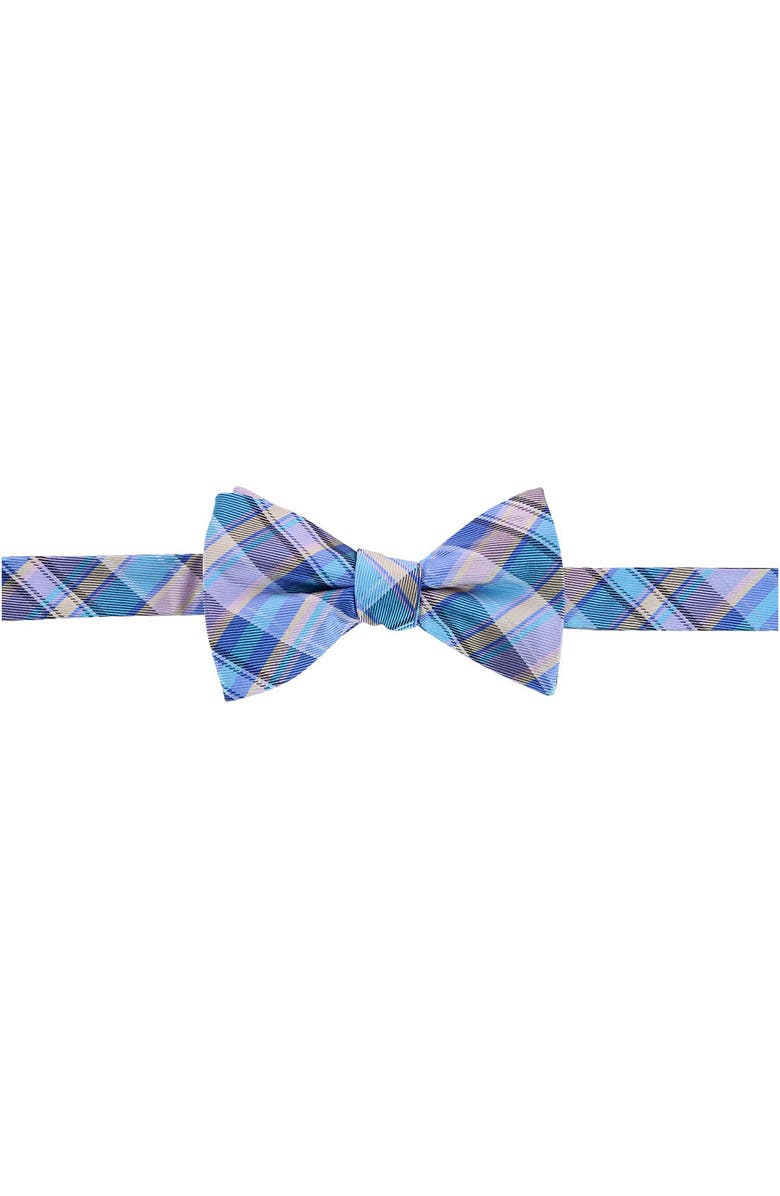 Trafalgar Sherwood Plaid Silk Bow Tie, Main, color, 