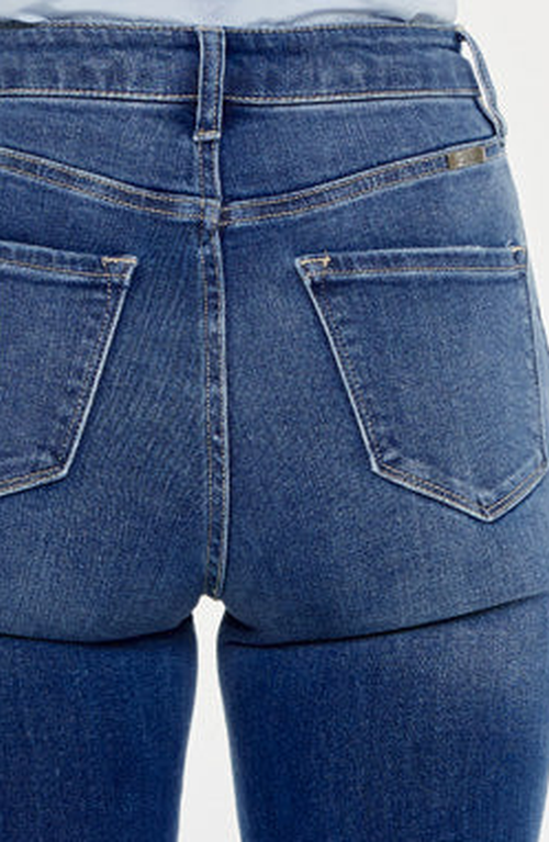 Kancan Ashton High Rise Flare Jeans In Blue
