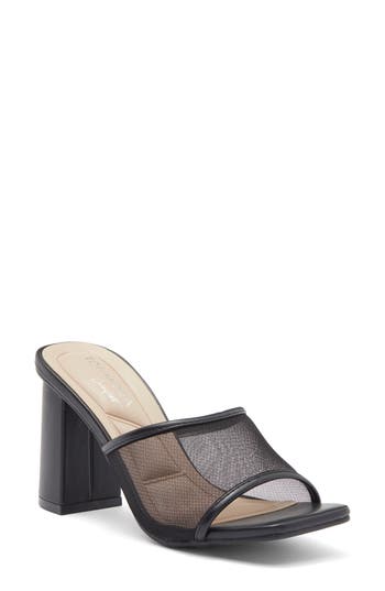 Top Guy Shoes Chicago Mesh Sandal In Black Pu