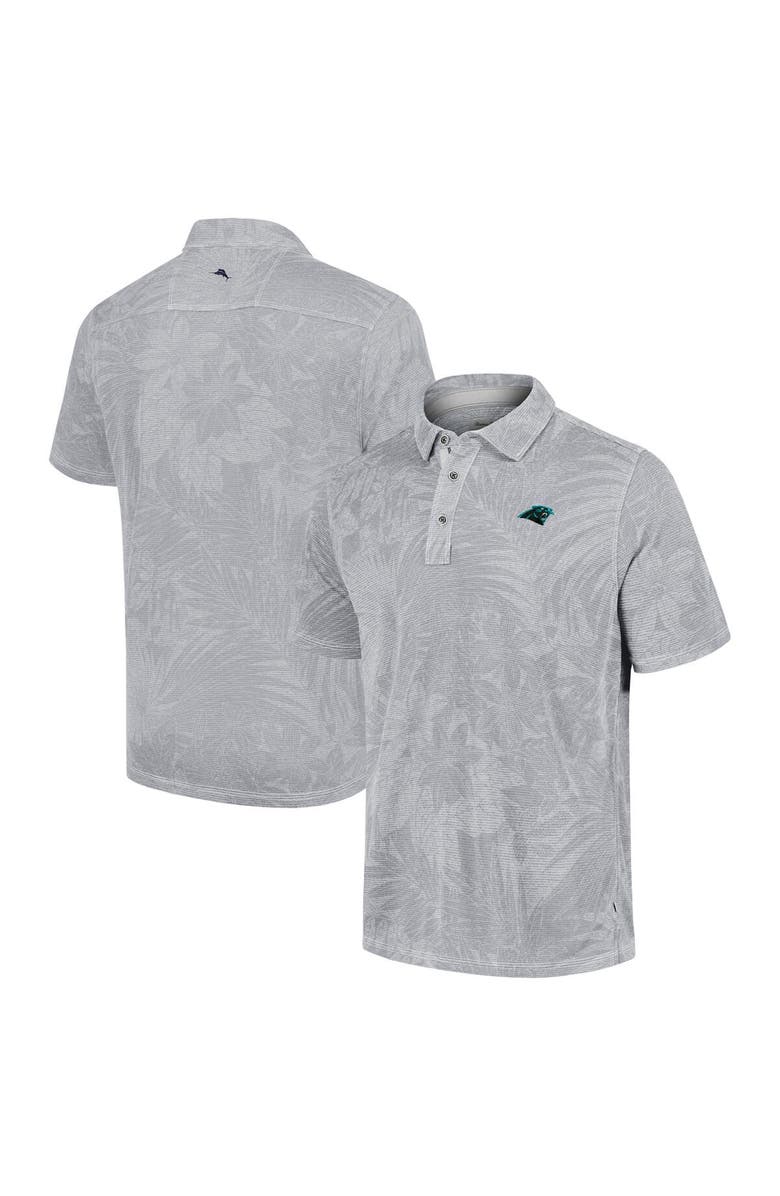 Tommy Bahama Men's Tommy Bahama Gray Carolina Panthers Sport Santiago Paradise Polo, Main, color, Gray