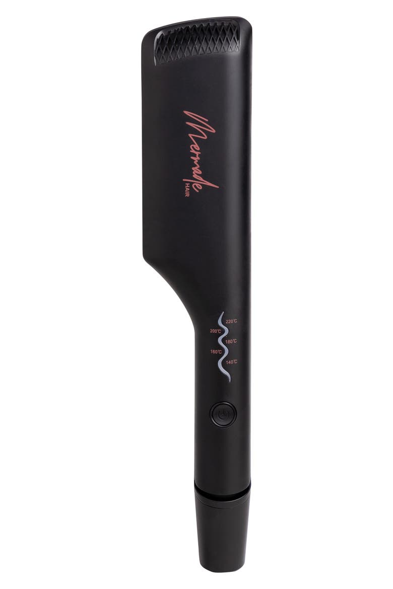 1-Inch Mini Double Waver Hair Iron, Main, color, BLACK