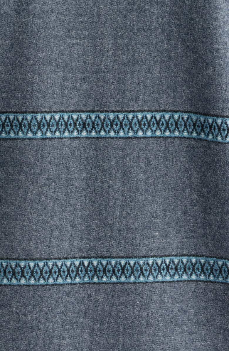 Rip Curl Grid Stretch Fleece Button-Up Shirt, Alternate, color, Pine Night