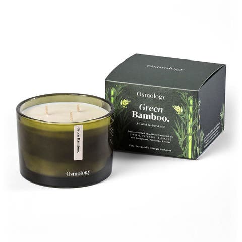 Green Scented Triple Wick Candle