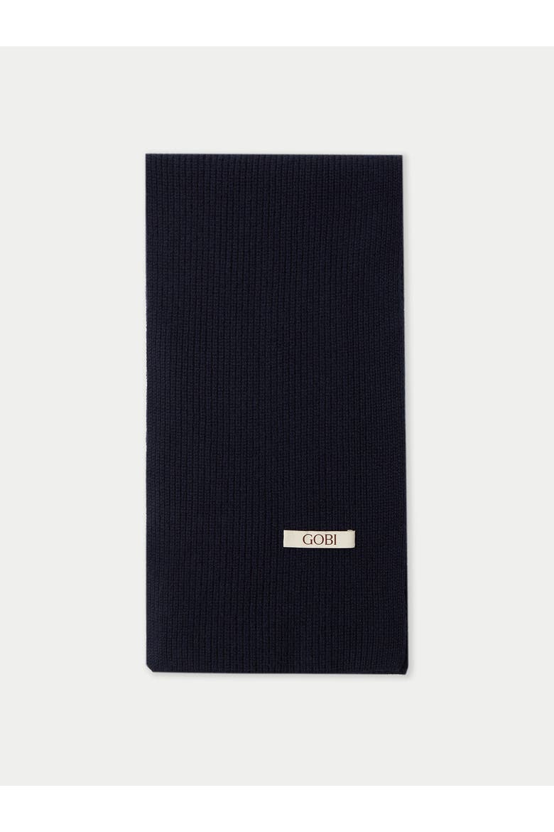 Fisherman Knit Scarf, Main, color, navy blazer