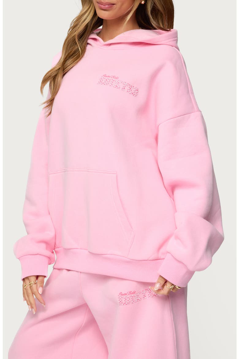 Pastel Oversize Hoodie, Alternate, color, PINK