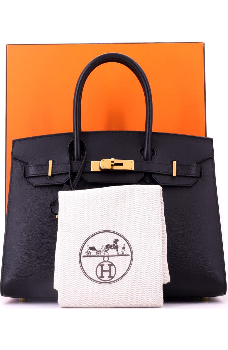 Pre-Owned Hermes Birkin Sellier Bag Black Madame with Gold Hardware 30, Alternate, color,