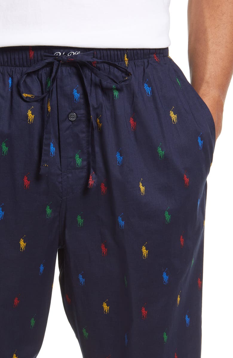 Polo Ralph Lauren Men's Pony Print Pajama Pants, Alternate, color,