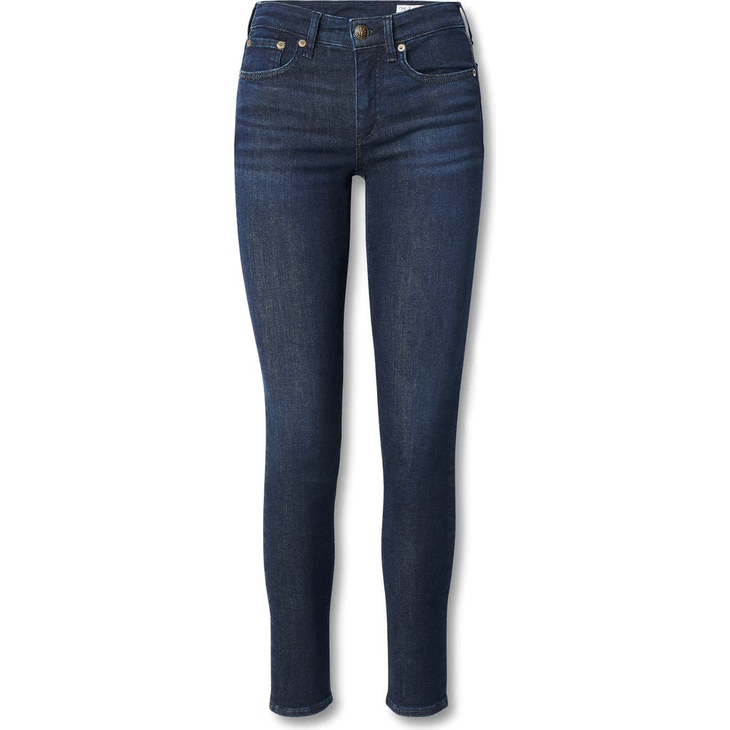 Rag & Bone Epic Cate Low Rise Ankle Skinny Jeans In Blue