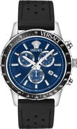 Versace Sport Chronograph Silicone Strap Watch, 44mm