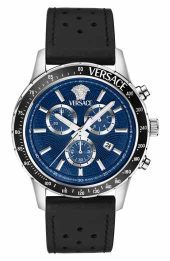 Versace Sport Chronograph Silicone Strap Watch, 44mm