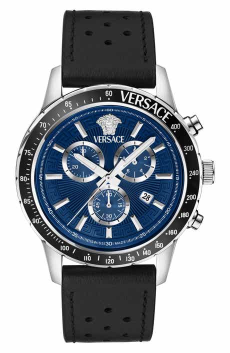 Versace Sport Chronograph Silicone Strap Watch, 44mm