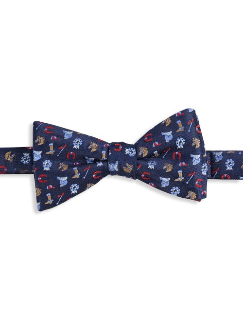 Synrgy By Dxl Big & Tall Derby Fun Bow Tie In Navy
