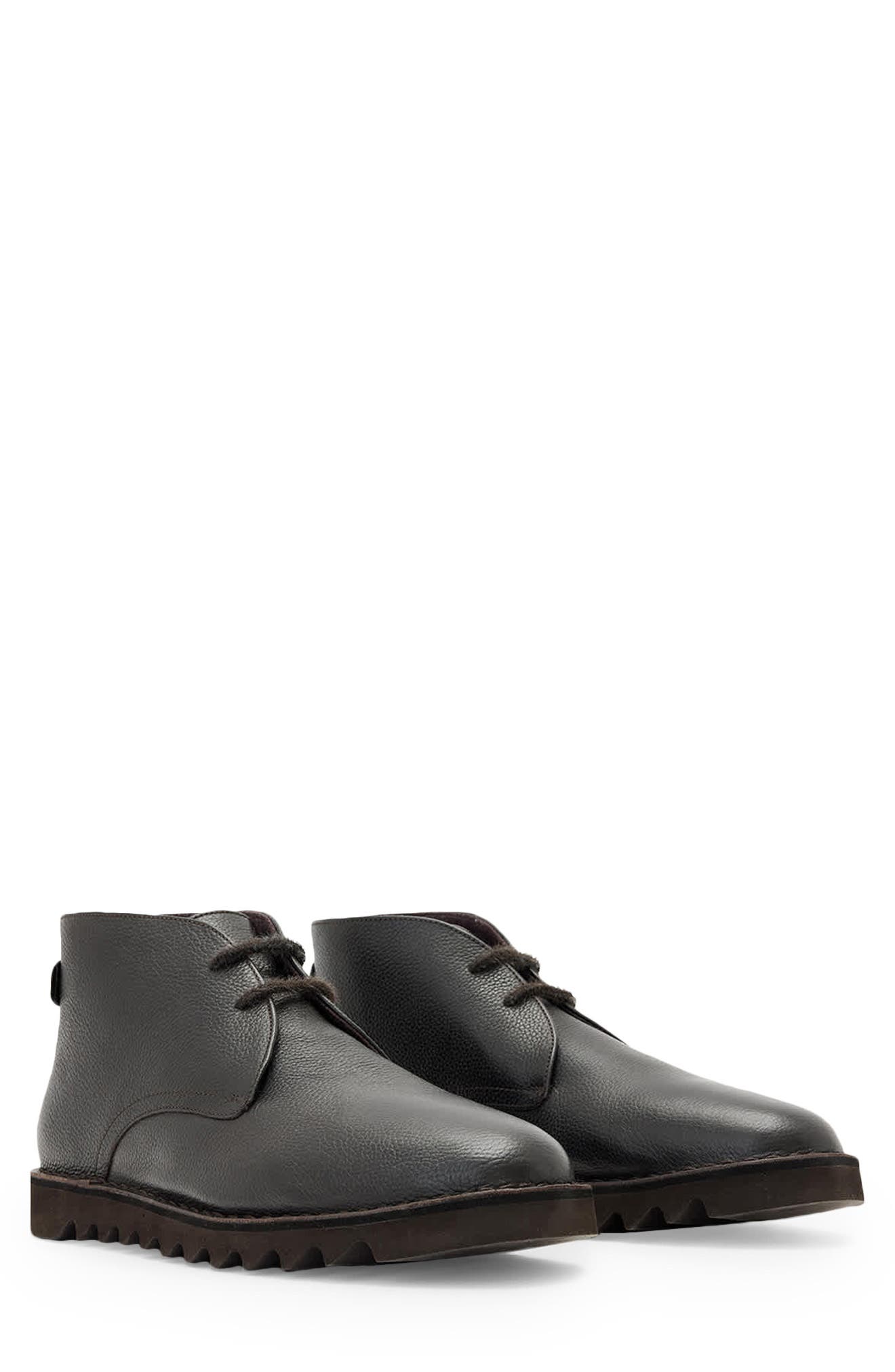 Slix Leather Chukka Boot, Main, color, DARK BROWN