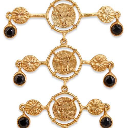 Dhwani Bhansal Inka Chandeliers In Gold Plated