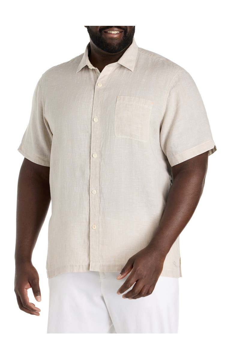 Tommy Bahama Big & Tall Breezer Linen Sport Shirt, Main, color, 