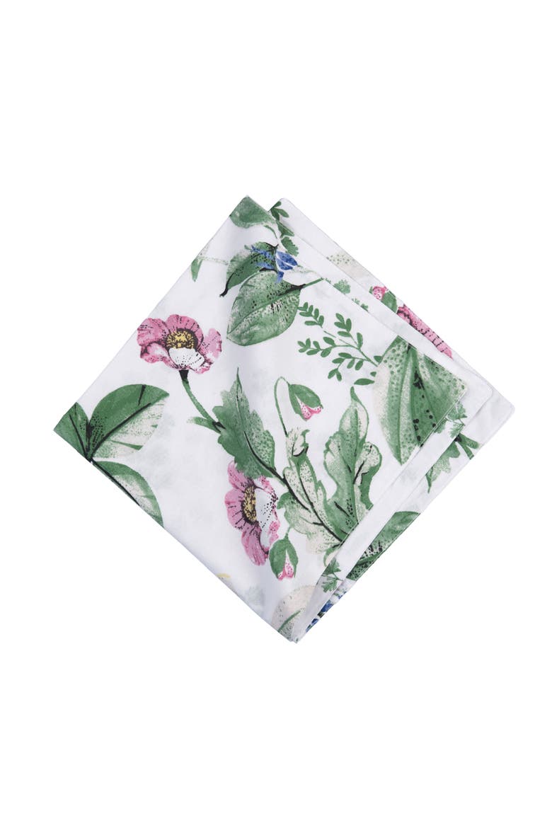 Marcy Blooms Cotton Cloth Napkins Set of 6, Alternate, color, Green