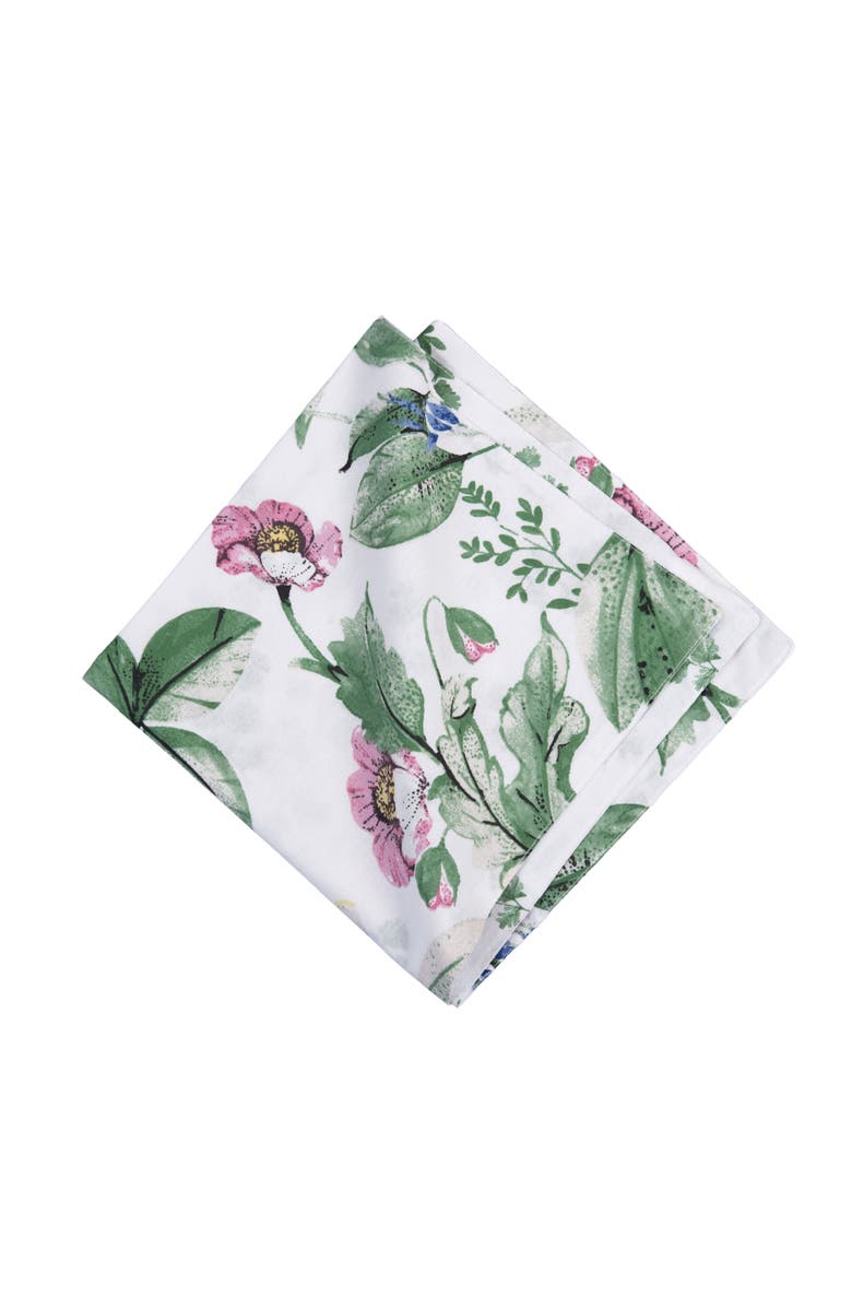 C&F Home Marcy Blooms Cotton Cloth Napkins Set of 6, Alternate, color, Green