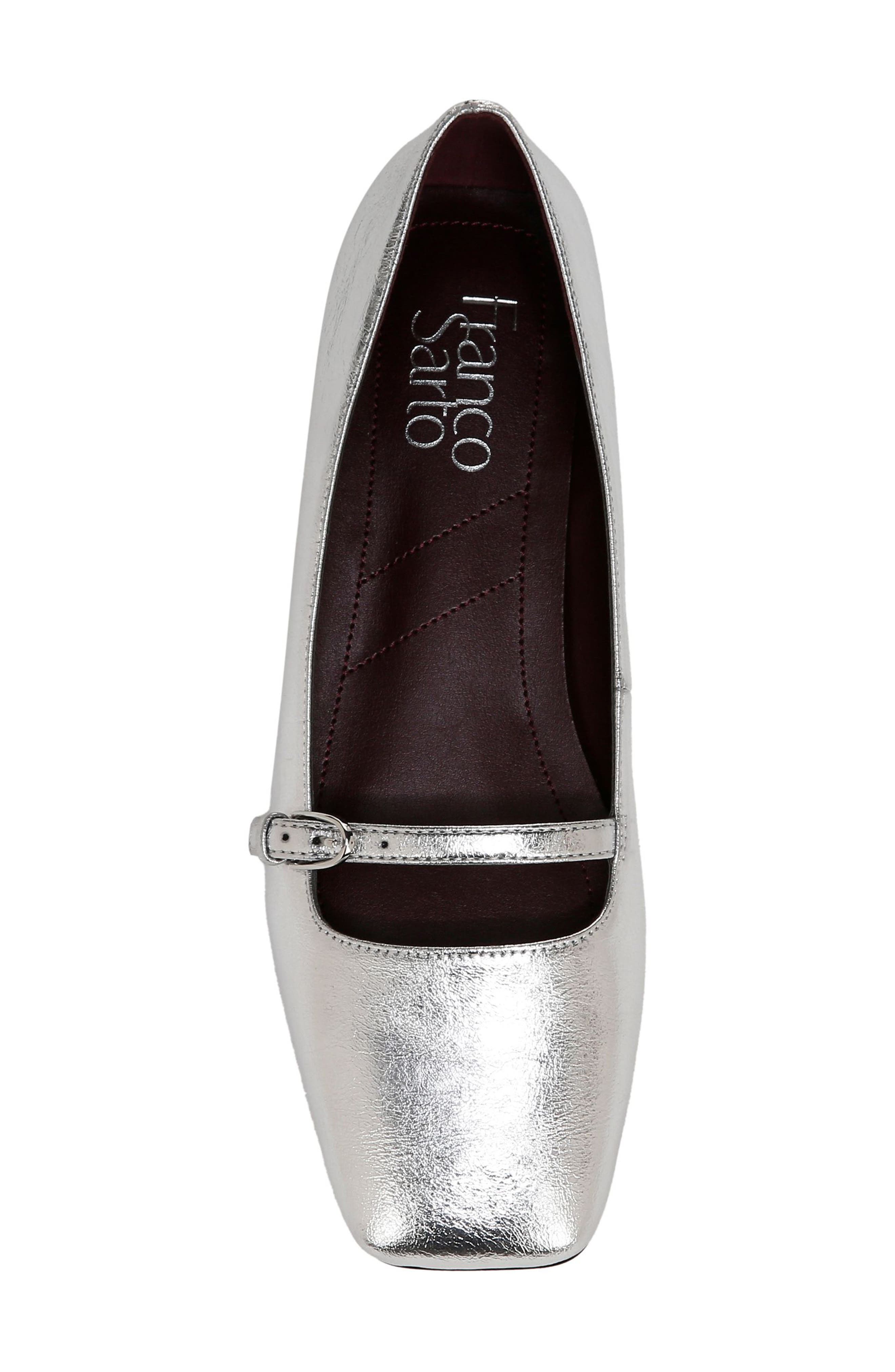Franco Sarto Tayana Flat, Alternate, color, Silver