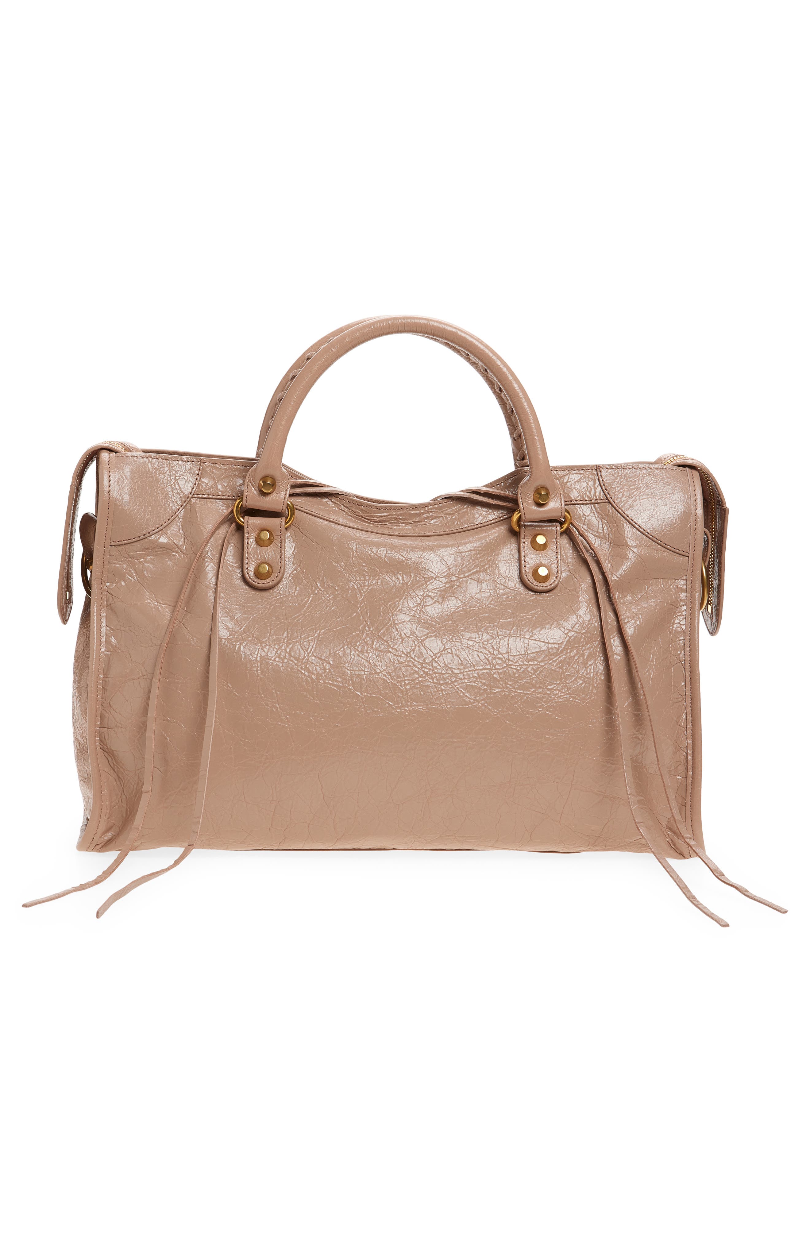 Balenciaga Medium Le City Arena Leather Tote, Alternate, color, 5833 Blush