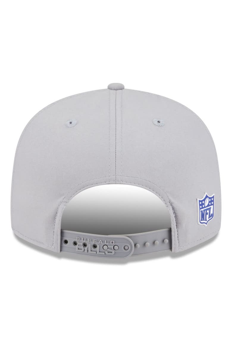 New Era Men's New Era Gray Buffalo Bills 2025 Sideline Split Panel 9FIFTY Snapback Hat, Alternate, color, Gray