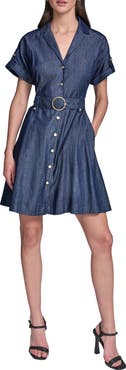 KARL LAGERFELD PARIS Denim Shirtdress