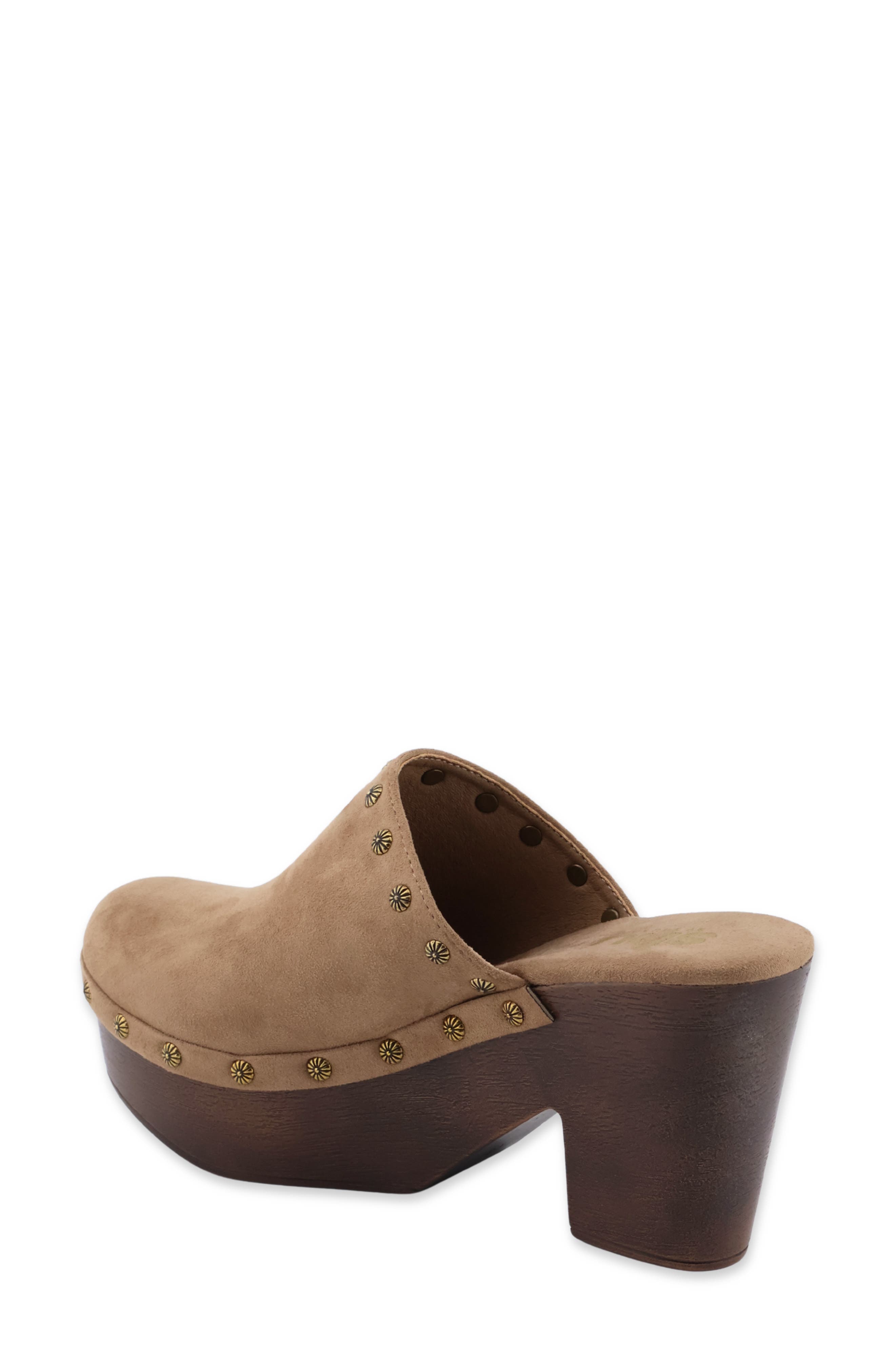 Kelsey Faux Leather Clog, Alternate, color, TAUPE