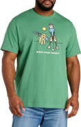 LIFE IS GOOD Big & Tall Who's Your Caddy Graphic Tee