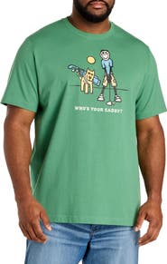 LIFE IS GOOD Big & Tall Who's Your Caddy Graphic Tee