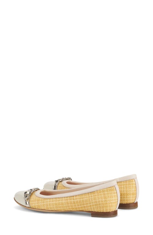 Agl Attilio Giusti Leombruni Agl Mae Cap Toe Flat In Chal-beig-gess-gold