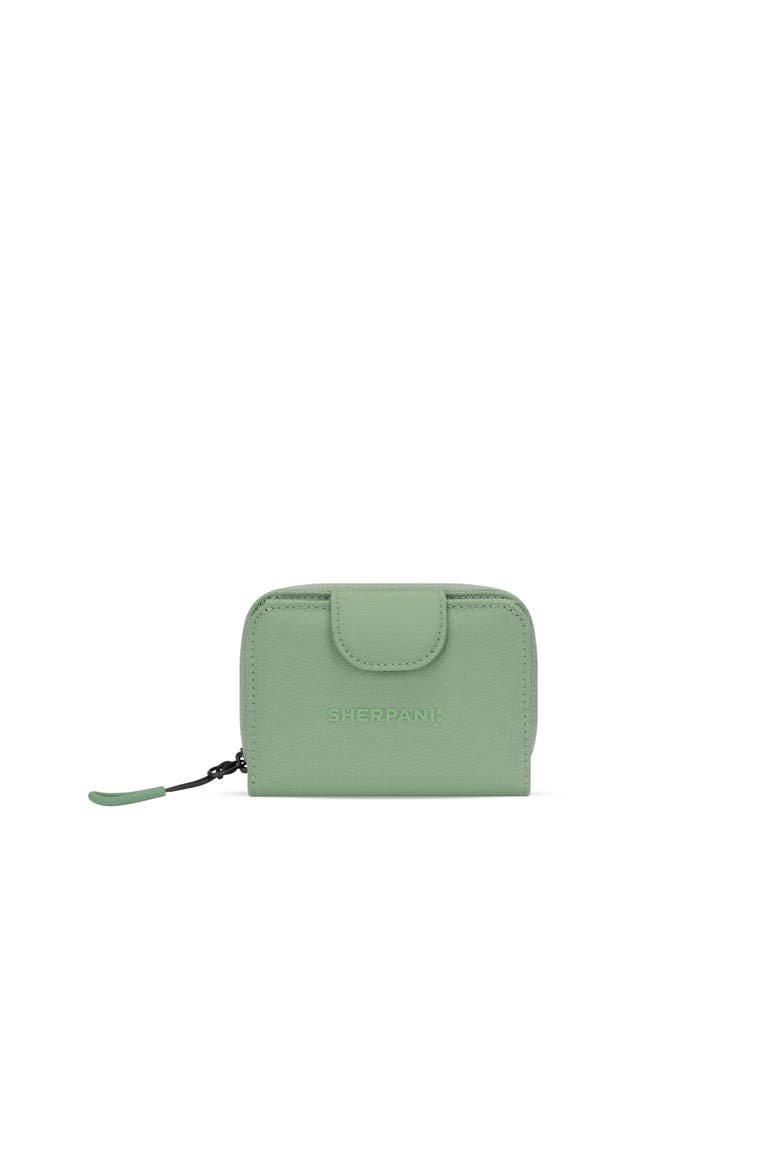Barcelona Small Bifold Zipper Wallet, Main, color, Olivine