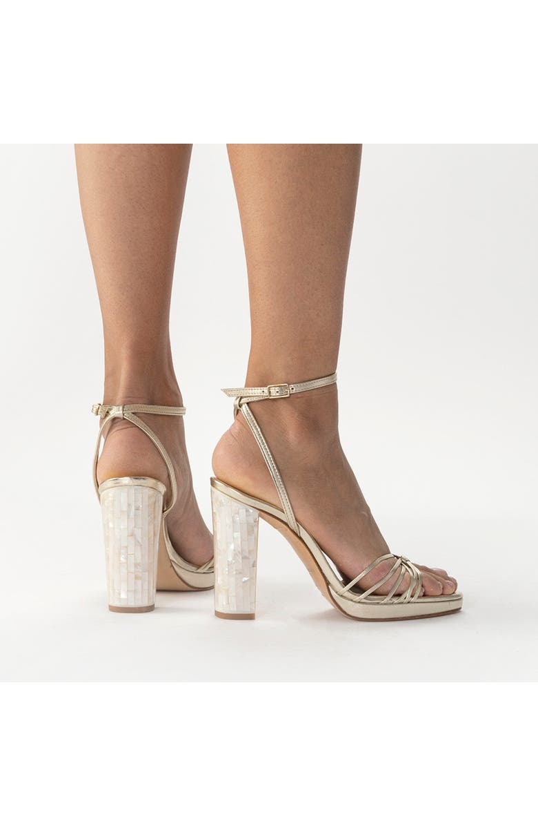Freya Rose Bianca Strappy Gold Sandal, Alternate, color, Champagne