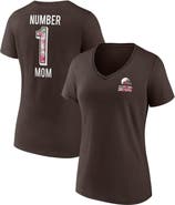 FANATICS Women's Fanatics Branded Brown Cleveland Browns Team Mother's Day V-Neck T-Shirt