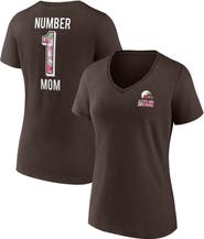 FANATICS Women's Fanatics Branded Brown Cleveland Browns Team Mother's Day V-Neck T-Shirt