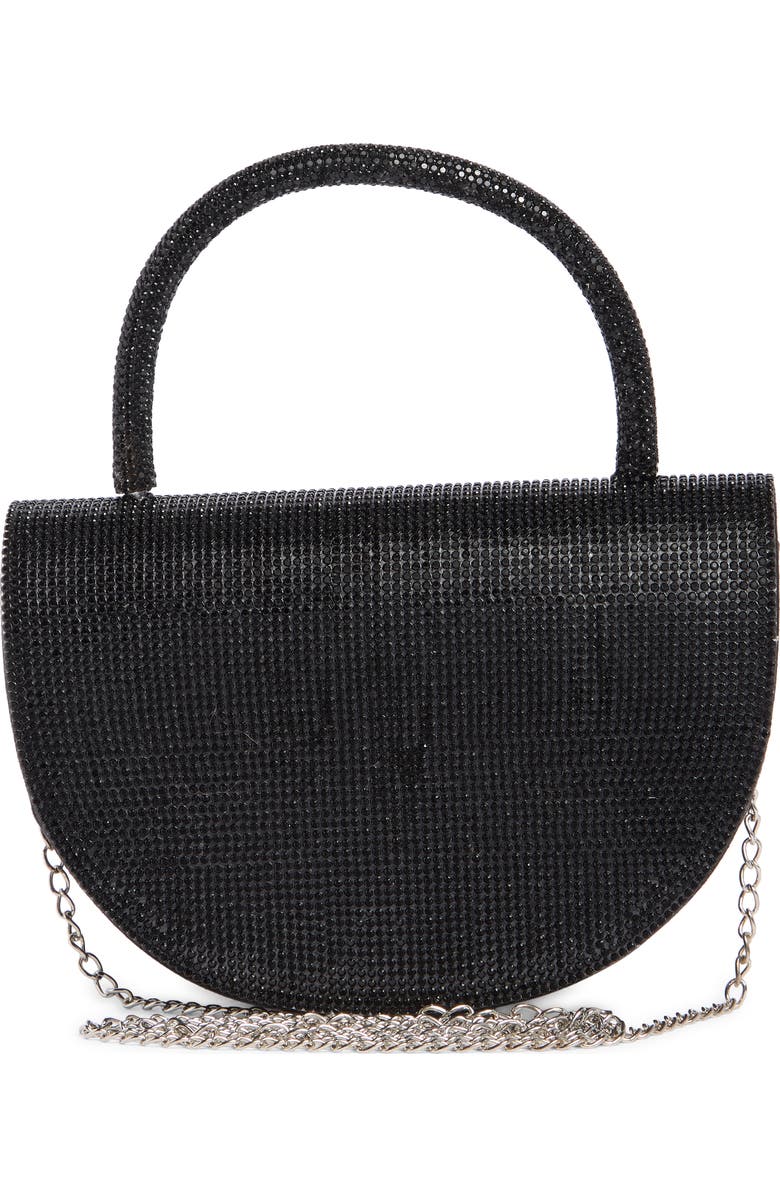 ALESSIA BIANCHI Deco Stone Curve Flap Clutch, Alternate, color,