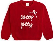 Sweet Wink Holly Jolly Christmas Knit Sweater