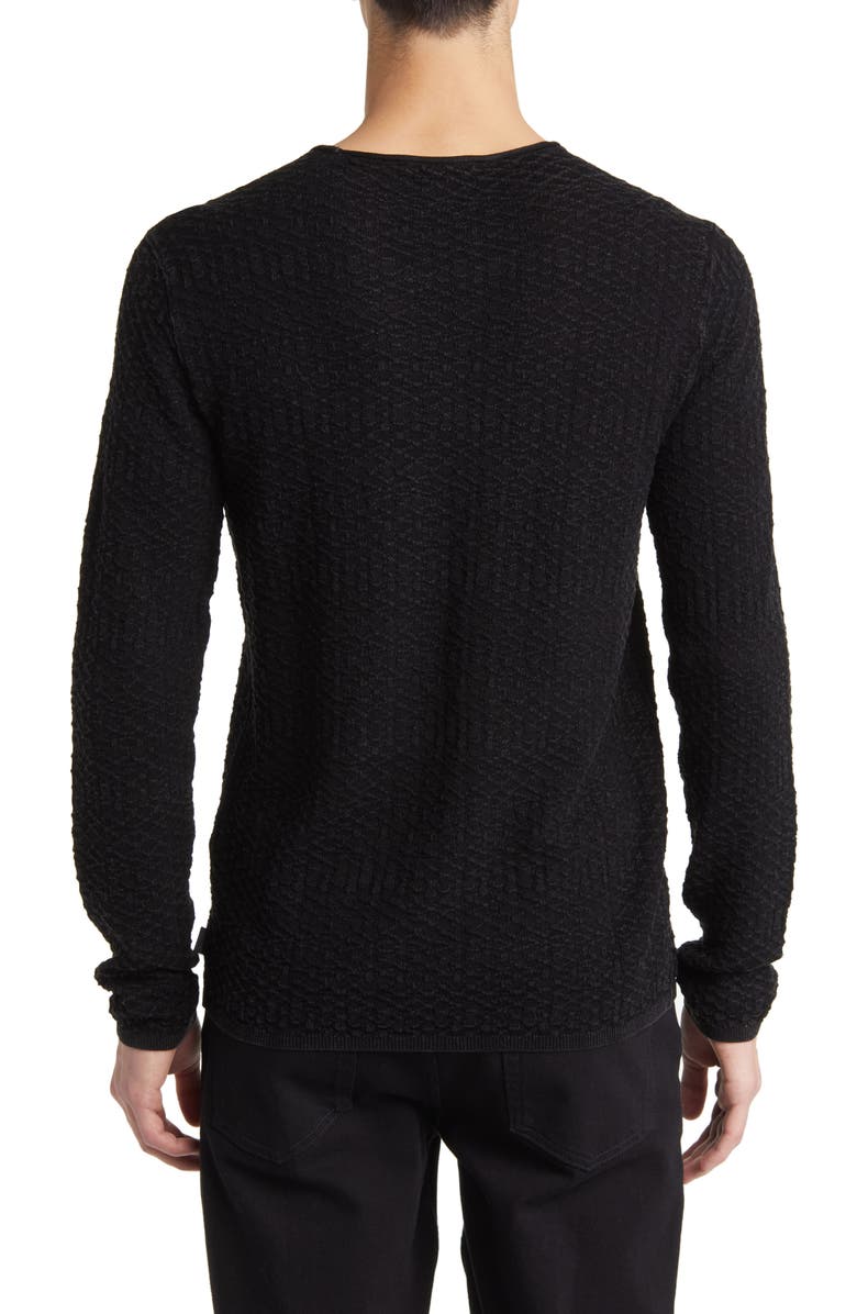John Varvatos Riley Textured Knit Shirt, Alternate, color, 